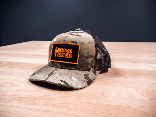 Camo Fall Rawlings Tigers Patch Snapback