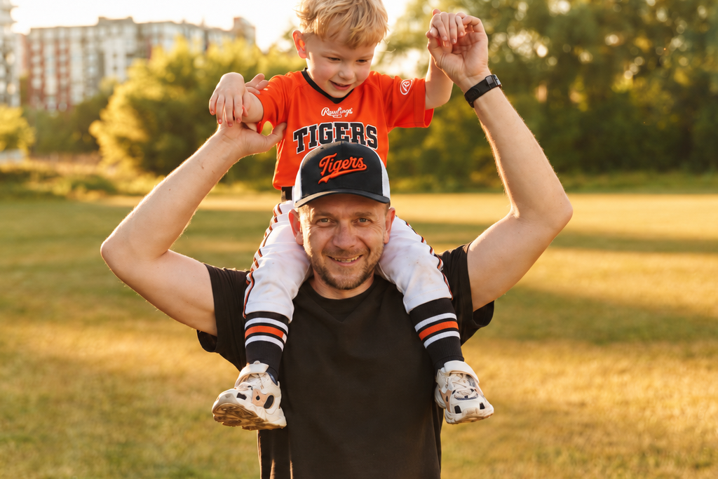 Tiger Athletic Script Snapback (Black Front)