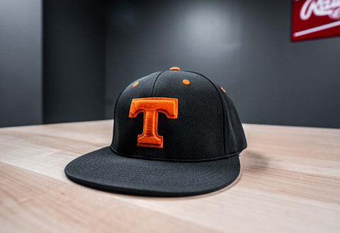 Black With Orange T (Orange Eyelets)
