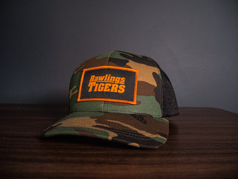 Camo Fall Rawlings Tigers Patch Snapback – 12-Six